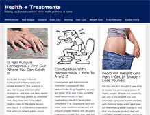 Tablet Screenshot of healthtreatments.org